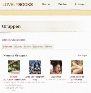 Lovelybooks 4 gruppen